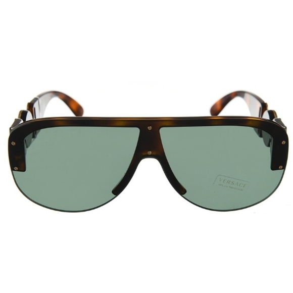 NEW VERSACE UNISEX SUNGLASSES VE4391 5317/71 SHIELD HAVANA VE4391 - Picture 2 of 11